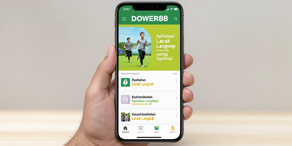 Tampilan utama DOWER88 dengan fungsi Lacak Langkah.