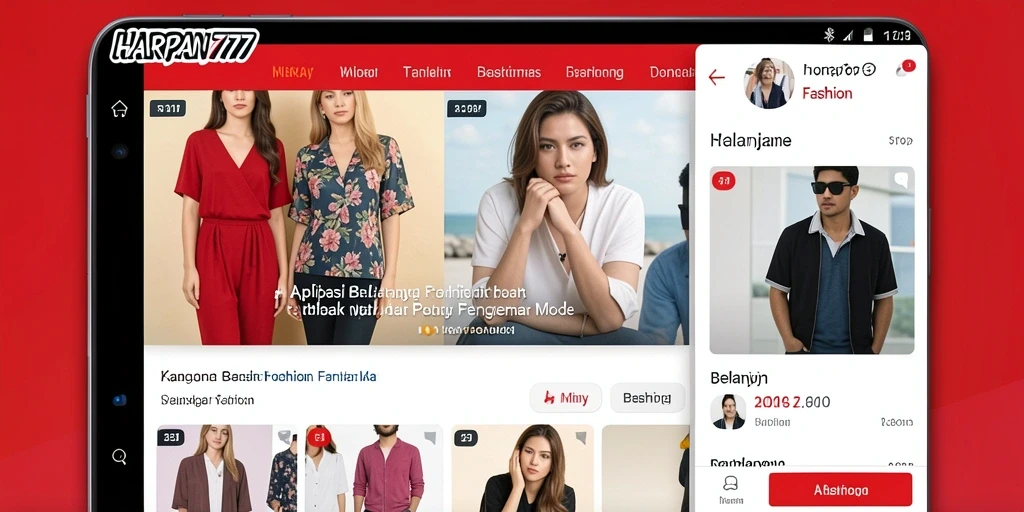 Tampilan antarmuka aplikasi HARAPAN777 yang elegan dan modern.