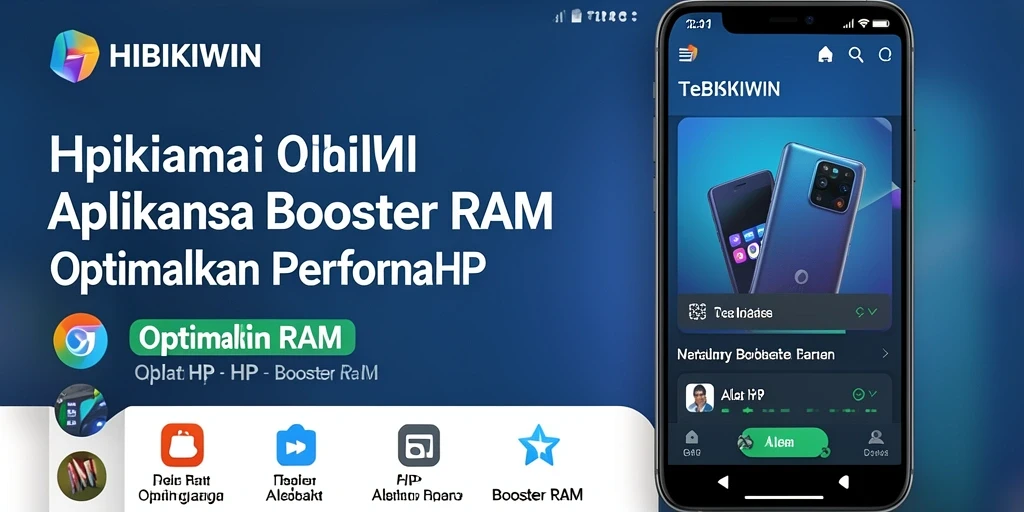 Tampilan antarmuka HIBIKIWIN yang intuitif untuk pengoptimalan RAM.