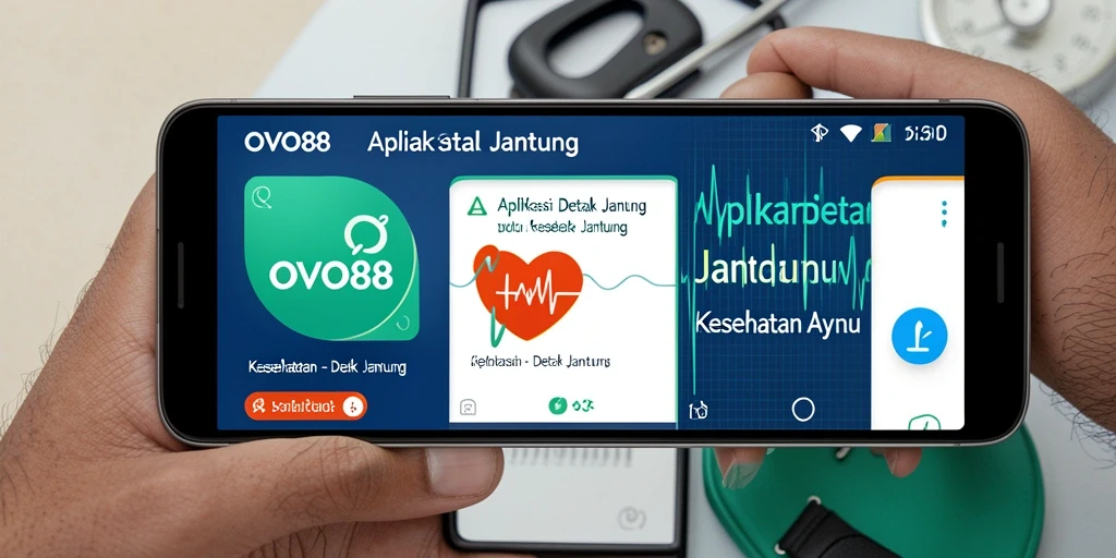 Tampilan antarmuka OVO88 yang intuitif dan informatif untuk detak jantung.